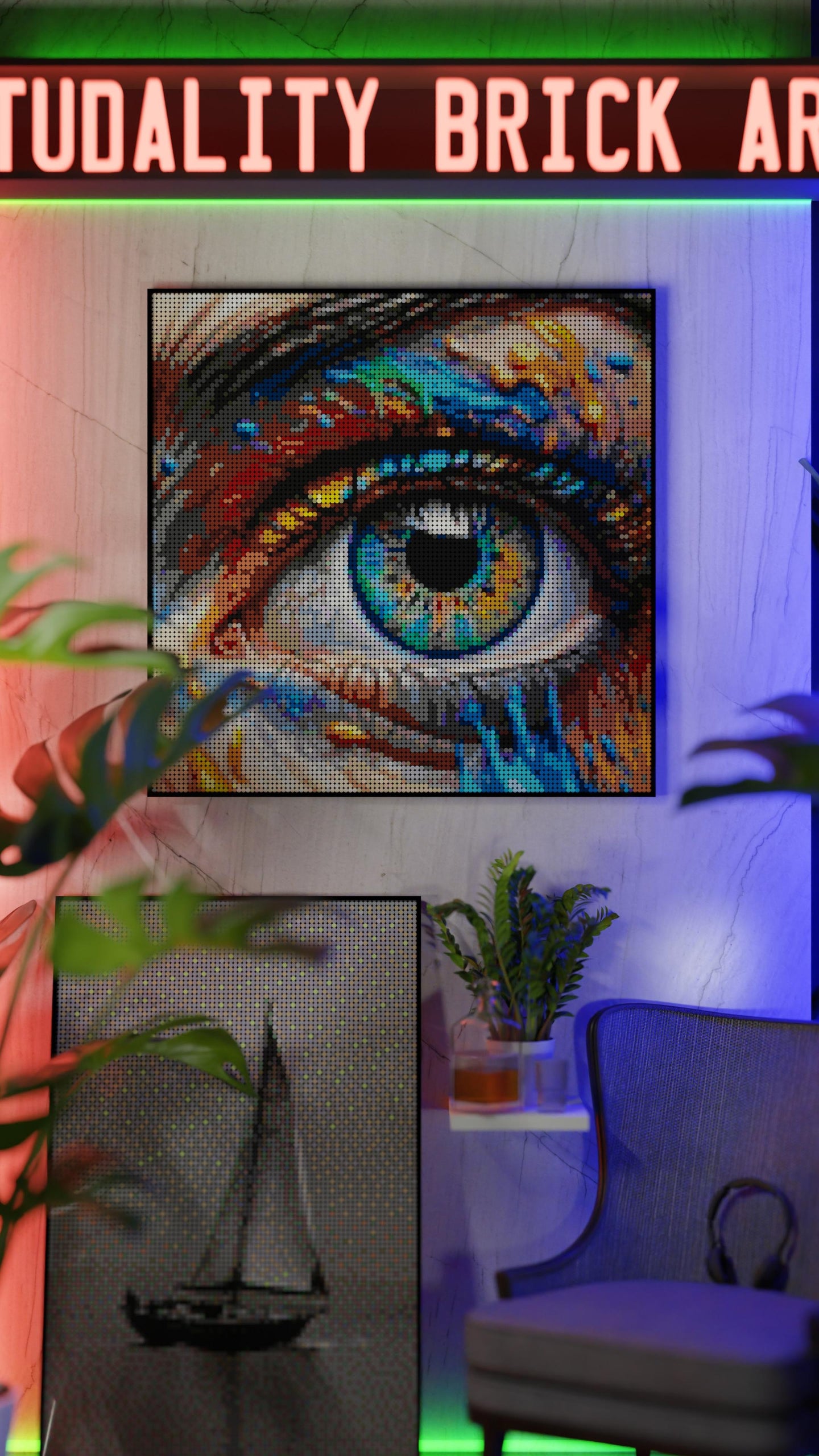 Looking for Art LEGO® Style mosaic pixel art design for display